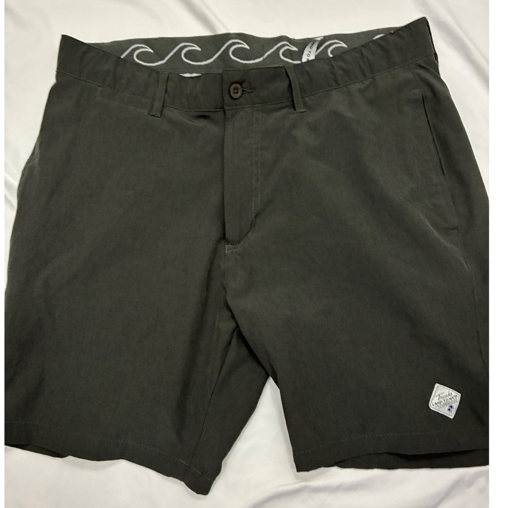 Trunks Land to Water Hybrid Shorts Mens 32 Gray Quick Dry Stretch Boardshorts